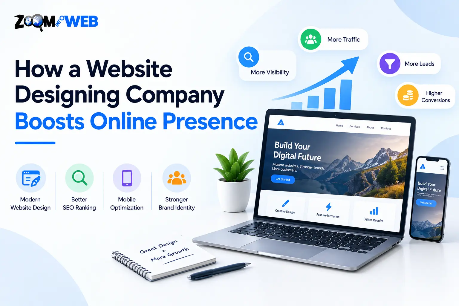 How a Website Designing Company Boosts Online Presence