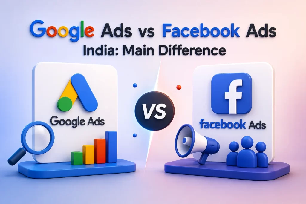 Google Ads vs Facebook Ads India: Main Difference