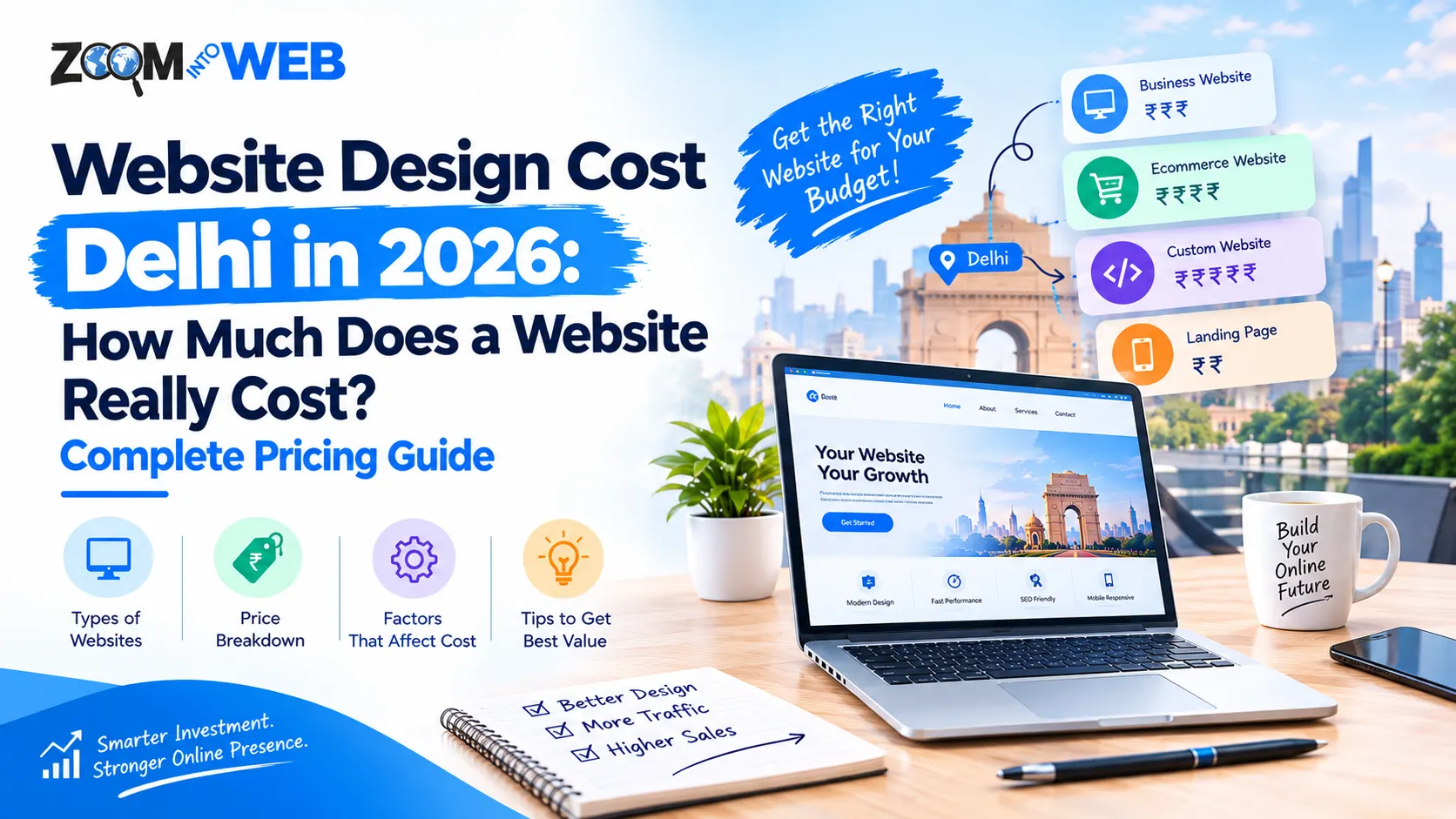 Website Design Cost Delhi in 2026: How Much Does a Website Really Cost? Complete Pricing Guide